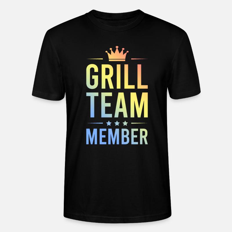 Grill Team Bunt - T-shirt bio CRAFTER Stanley Stella Unisexe - noir