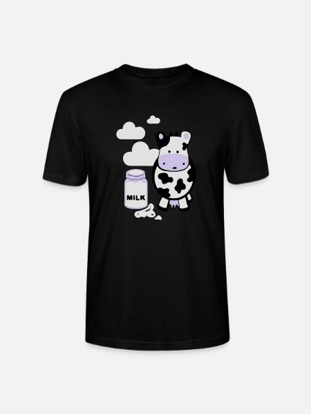 kuh milk - Stanley/Stella CRAFTER Unisex Organic T-Shirt - black