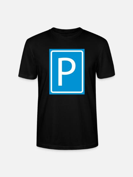 P Parkering brev P-skiven parkering 2c - Stanley Stella CRAFTER unisex økologisk-T-shirt - sort