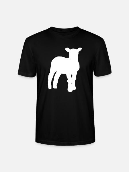 lamb - Stanley/Stella CRAFTER Unisex Organic T-Shirt - black