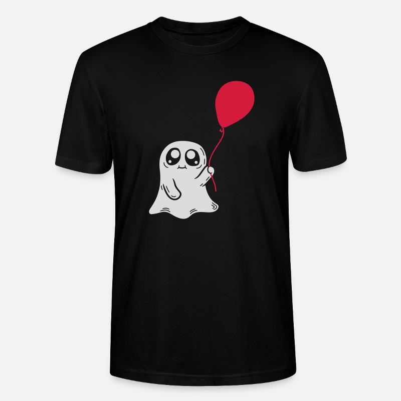 Luftballon Geist Comic Design - Stanley/Stella Unisex Bio-T-Shirt CRAFTER - Schwarz