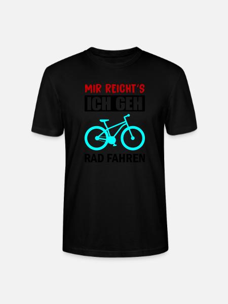 I've had enough cycling - Stanley/Stella CRAFTER Unisex Organic T-Shirt - black