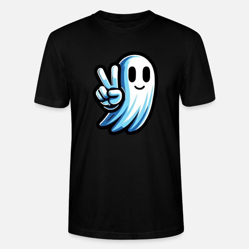 Geist Peacezeichen - Stanley/Stella Unisex Bio-T-Shirt CRAFTER - Schwarz