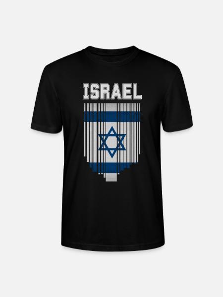 Flag of Israel, Israeli pride - Stanley/Stella CRAFTER Unisex Organic T-Shirt - black
