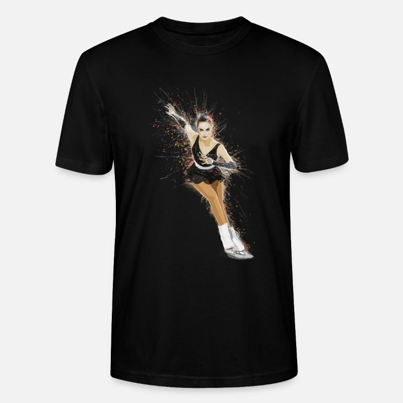 Dynamisches Eiskunstlaufen für einen - Stanley/Stella Unisex Bio-T-Shirt CRAFTER - Schwarz