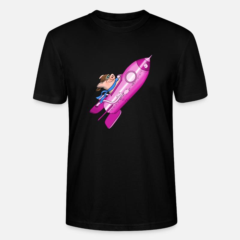 fusée - T-shirt bio CRAFTER Stanley Stella Unisexe - noir