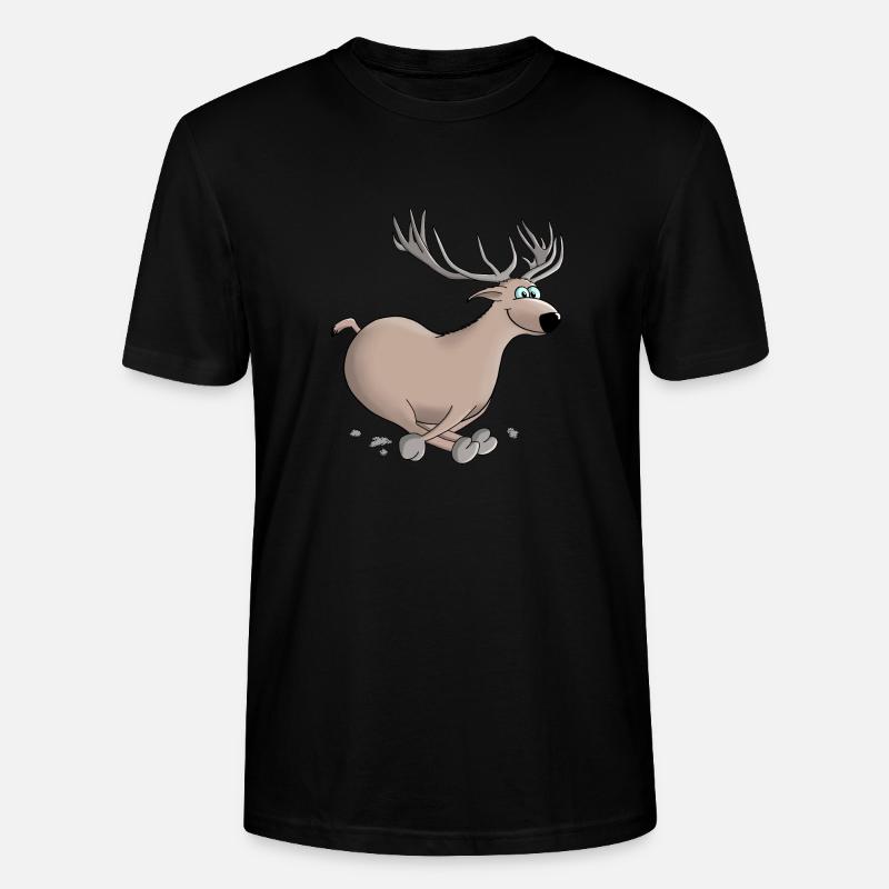 Hirsch - Hirsch - Hirsch - Stanley/Stella Unisex Bio-T-Shirt CRAFTER - Schwarz