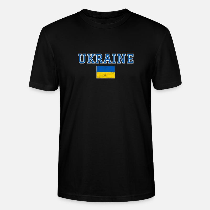 Ukraine - Stanley/Stella Unisex Bio-T-Shirt CRAFTER - Schwarz