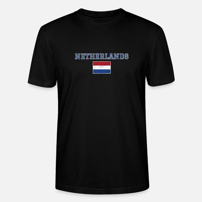 Niederlande - Stanley/Stella Unisex Bio-T-Shirt CRAFTER - Schwarz