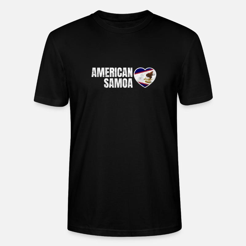 Amerikanisch-Samoa - Stanley/Stella Unisex Bio-T-Shirt CRAFTER - Schwarz