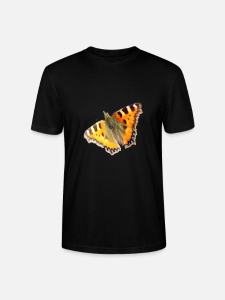 Little Fox Butterflies - Stanley/Stella CRAFTER Unisex Organic T-Shirt - black
