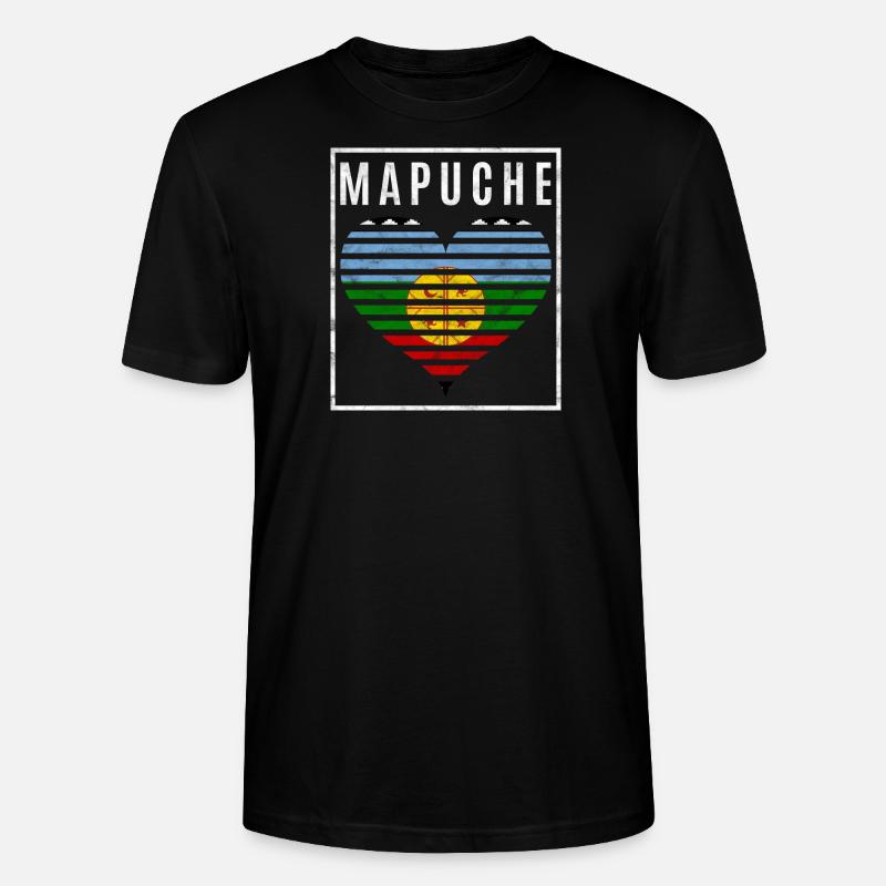 Mapuche - T-shirt bio CRAFTER Stanley Stella Unisexe - noir