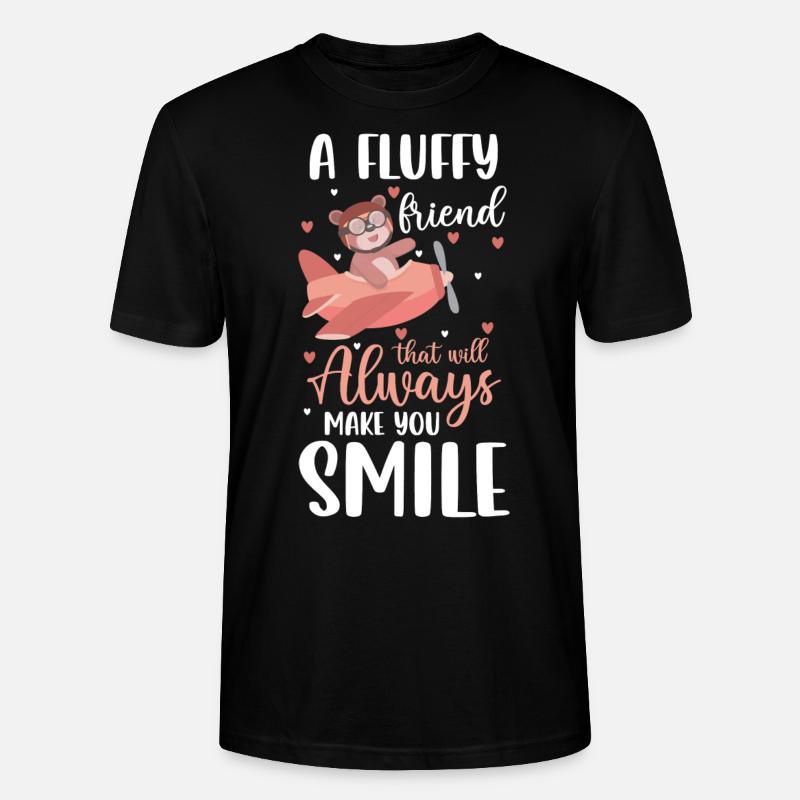 Teddy Bear Peluche Jouet Enceinte - T-shirt bio CRAFTER Stanley Stella Unisexe - noir