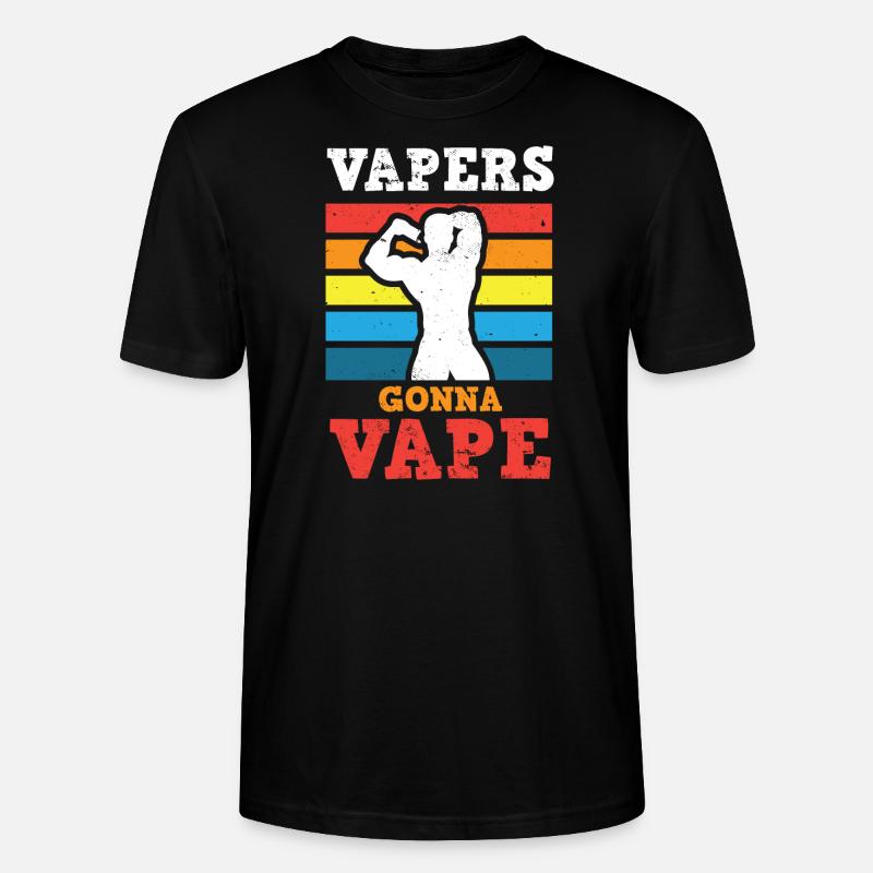 Elektro Zigarette E-Zigarette E-Shisha Vape - Stanley/Stella Unisex Bio-T-Shirt CRAFTER - Schwarz