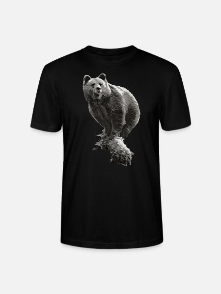 JURKA im Fluss SW - Stanley/Stella Unisex Bio-T-Shirt CRAFTER - Schwarz