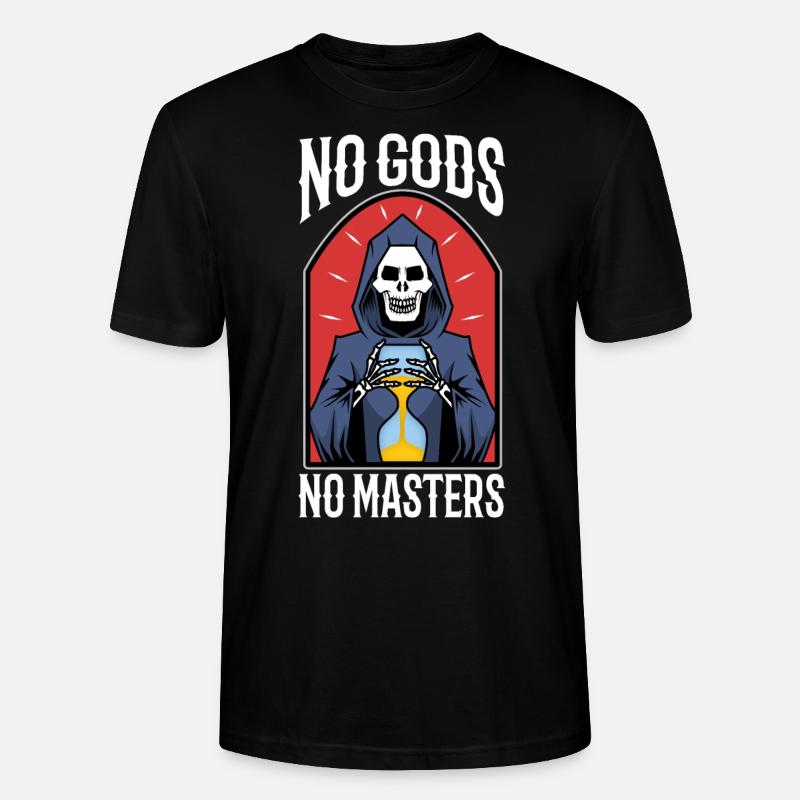 No Gods No Masters - Stanley/Stella Unisex Bio-T-Shirt CRAFTER - Schwarz