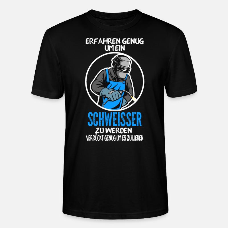 Schweißer Beruf Schweißerei Geschenk - Stanley/Stella Unisex Bio-T-Shirt CRAFTER - Schwarz