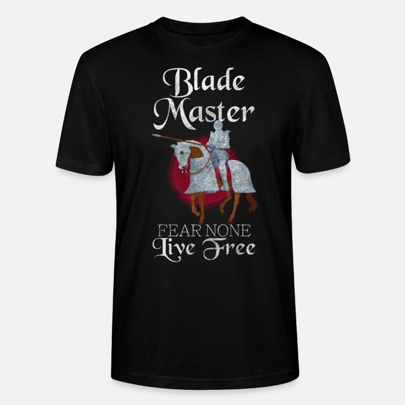 Croix de chevalier médiévale - T-shirt bio CRAFTER Stanley Stella Unisexe - noir