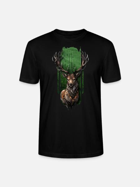 Regal Stag - Stanley/Stella CRAFTER Unisex Organic T-Shirt - black
