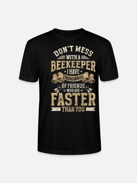 Beekeeper Breeder Honey Bee - Stanley/Stella CRAFTER Unisex Organic T-Shirt - black
