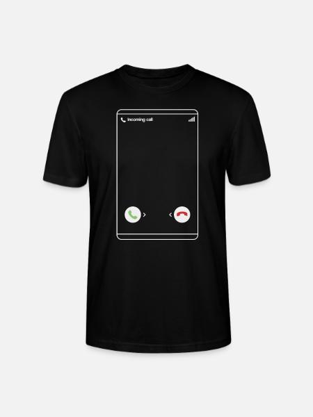 Eingehender Anruf - Incoming Call - Stanley/Stella Unisex Bio-T-Shirt CRAFTER - Schwarz