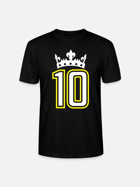 10 krone zahl - Stanley/Stella Unisex Bio-T-Shirt CRAFTER - Schwarz