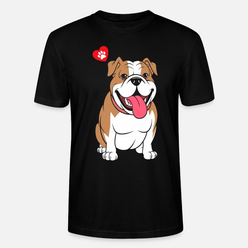 Bulldogge - Stanley/Stella Unisex Bio-T-Shirt CRAFTER - Schwarz