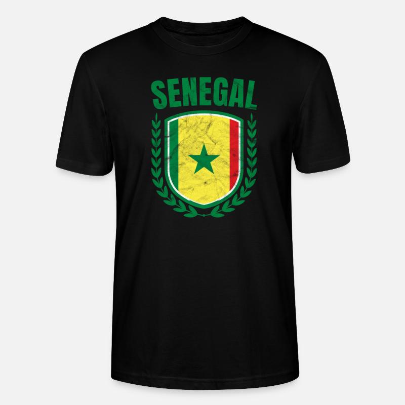 Senegal - Stanley/Stella Unisex Bio-T-Shirt CRAFTER - Schwarz