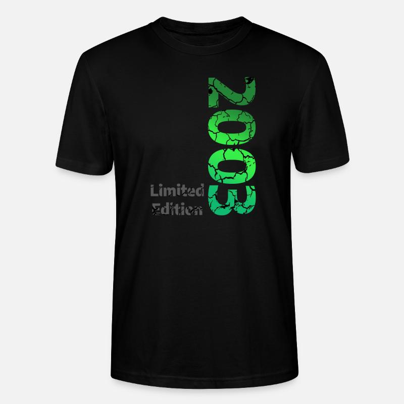 2003 Édition Limitée - T-shirt bio CRAFTER Stanley Stella Unisexe - noir