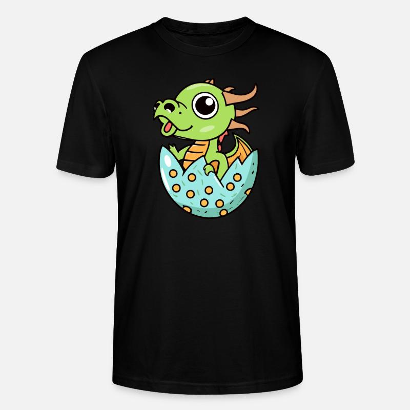 Drache - Stanley/Stella Unisex Bio-T-Shirt CRAFTER - Schwarz