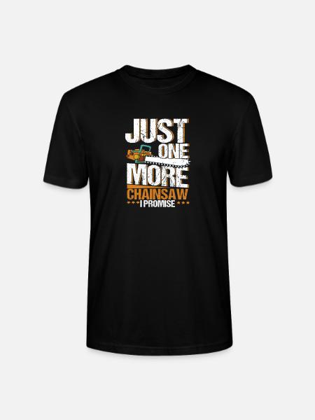 Chainsaw Arborist Lumberjack - Stanley/Stella CRAFTER Unisex Organic T-Shirt - black