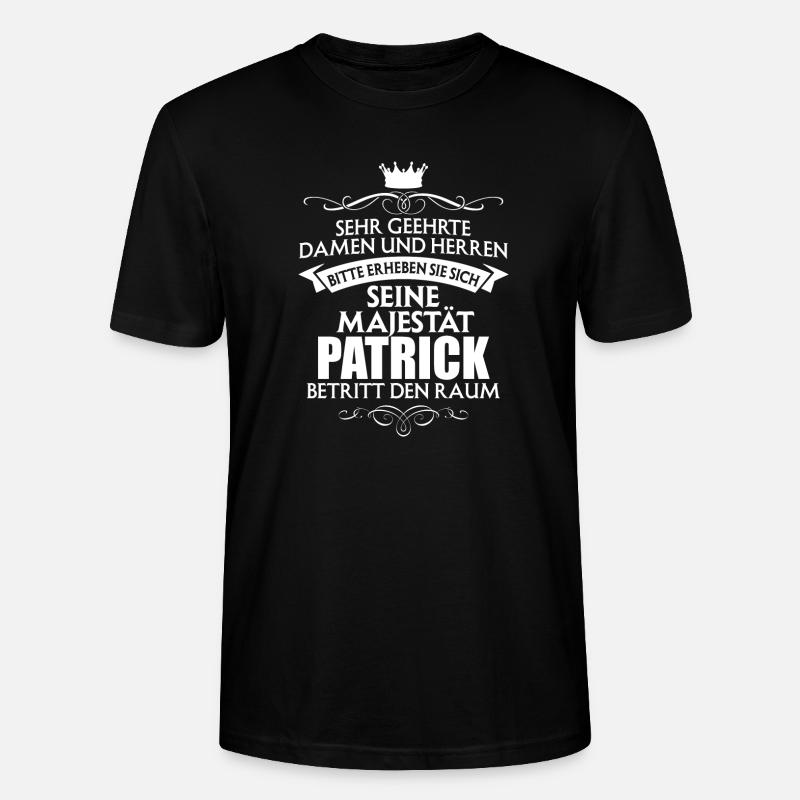 PATRICK - Majestät - Stanley/Stella Unisex Bio-T-Shirt CRAFTER - Schwarz