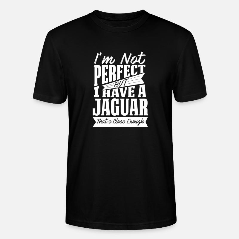 PERFEKT MIT JAGUAR W. - Stanley/Stella Unisex Bio-T-Shirt CRAFTER - Schwarz