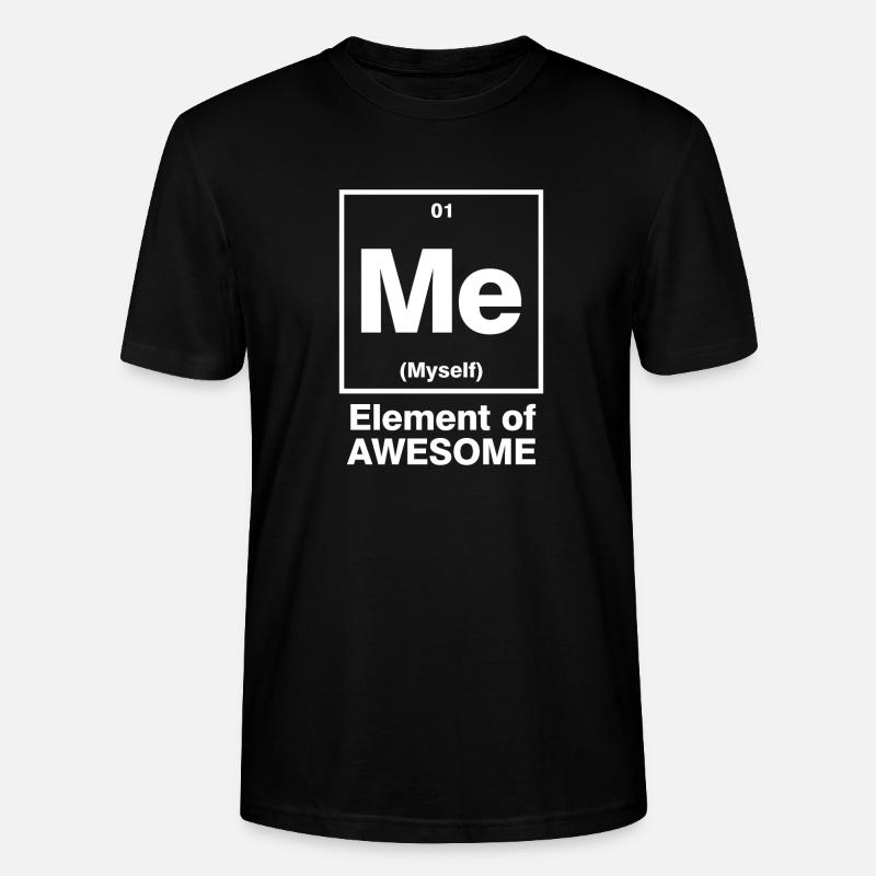 ÉLÉMENT DE W IMPRESSIONNANT - T-shirt bio CRAFTER Stanley Stella Unisexe - noir