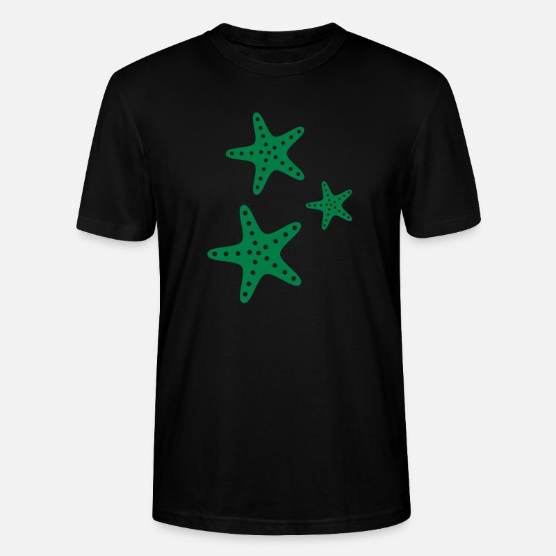 Seesterne - Stanley/Stella Unisex Bio-T-Shirt CRAFTER - Schwarz