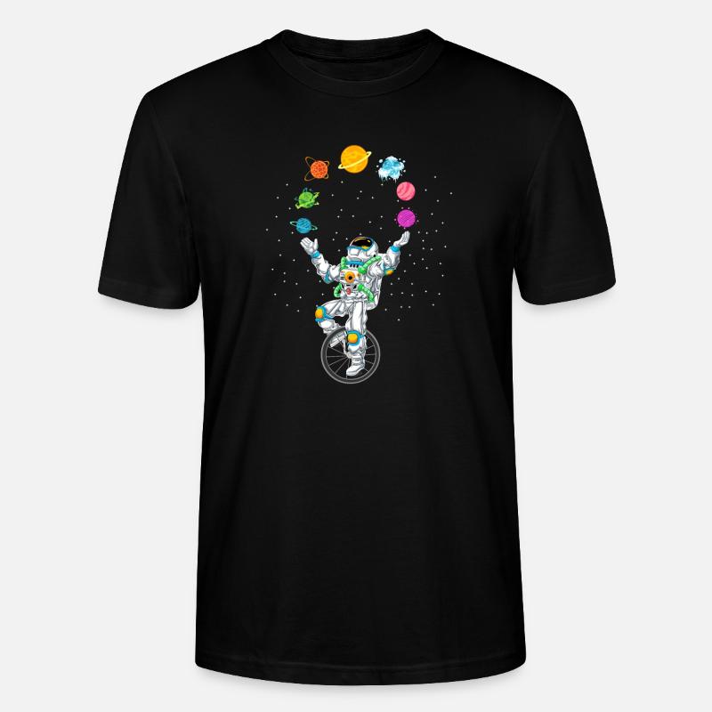 Jonglerie d’astronautes - T-shirt bio CRAFTER Stanley Stella Unisexe - noir