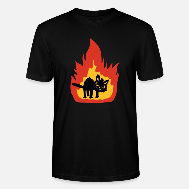 Chat brûlant - T-shirt bio CRAFTER Stanley Stella Unisexe - noir