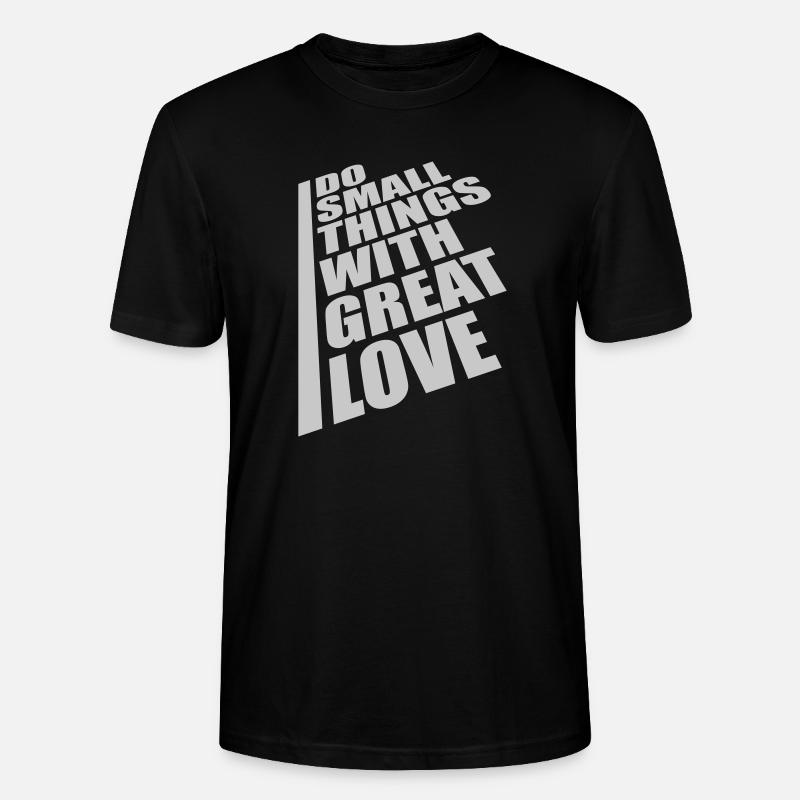 Zitat do small things - Stanley/Stella Unisex Bio-T-Shirt CRAFTER - Schwarz