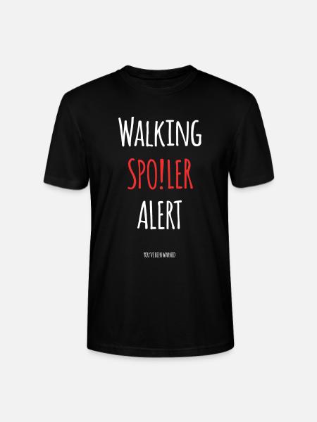 Walking Spoiler Alert - Stanley/Stella CRAFTER Unisex Organic T-Shirt - black