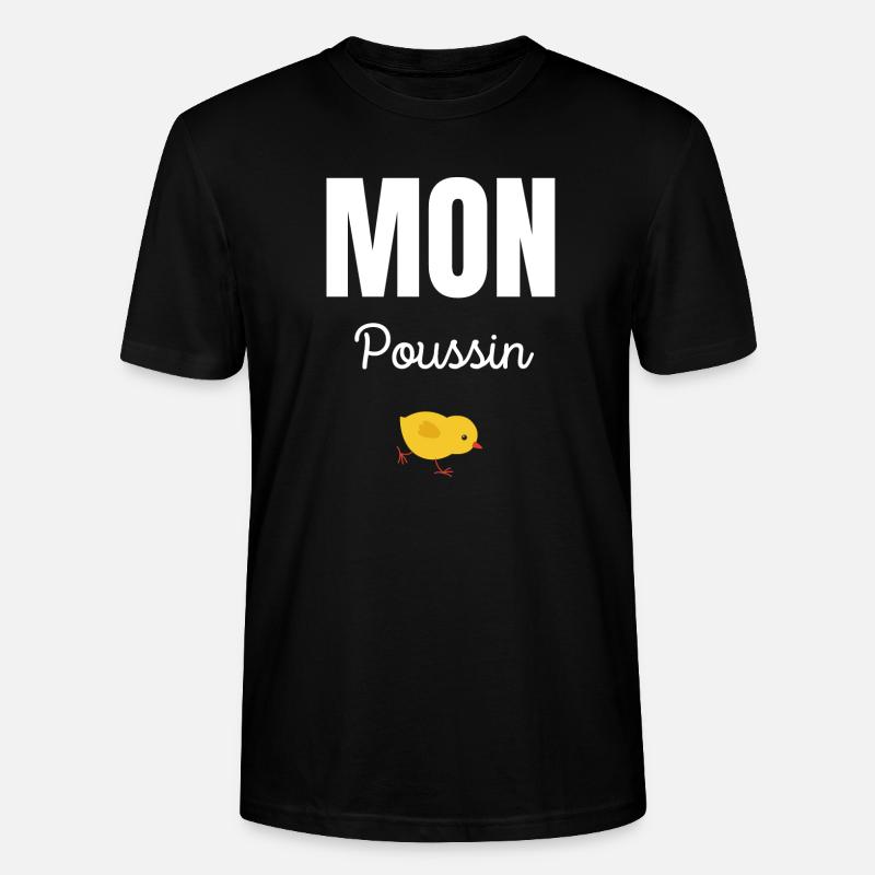 mon poussin - T-shirt bio CRAFTER Stanley Stella Unisexe - noir