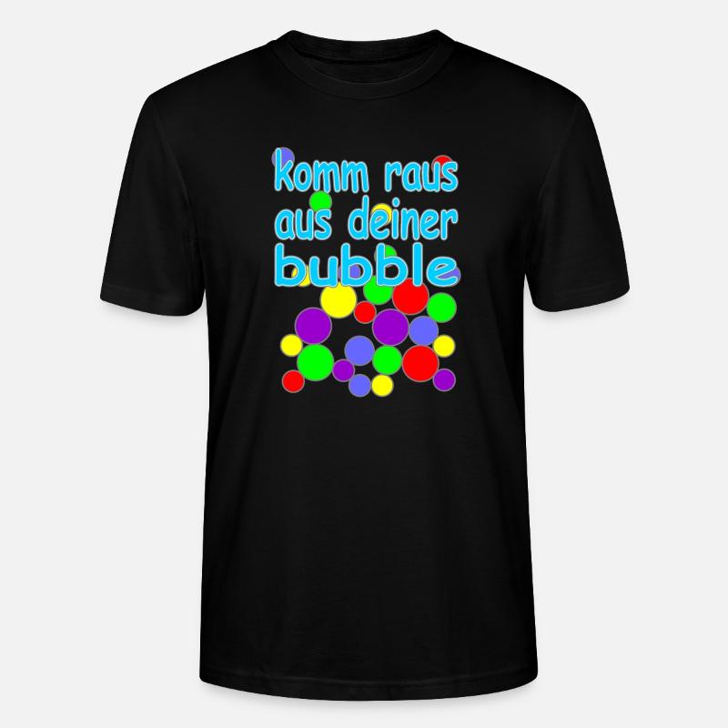 bubble deutsche Version Nr.2 - Stanley/Stella Unisex Bio-T-Shirt CRAFTER - Schwarz
