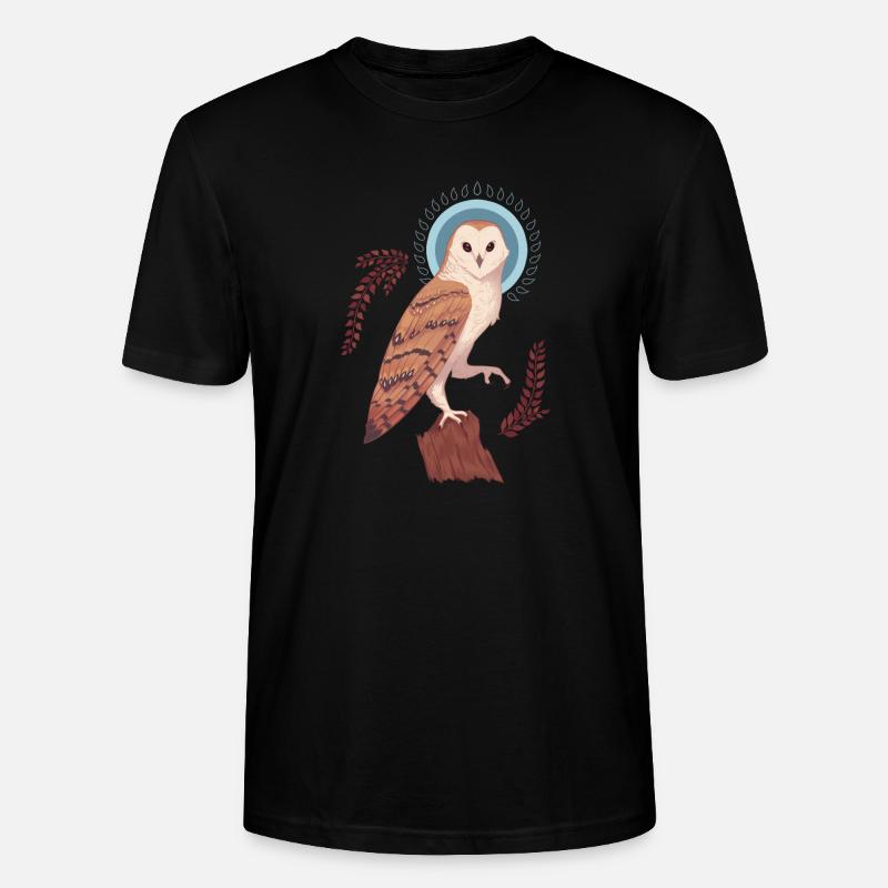 Eule - Stanley/Stella Unisex Bio-T-Shirt CRAFTER - Schwarz