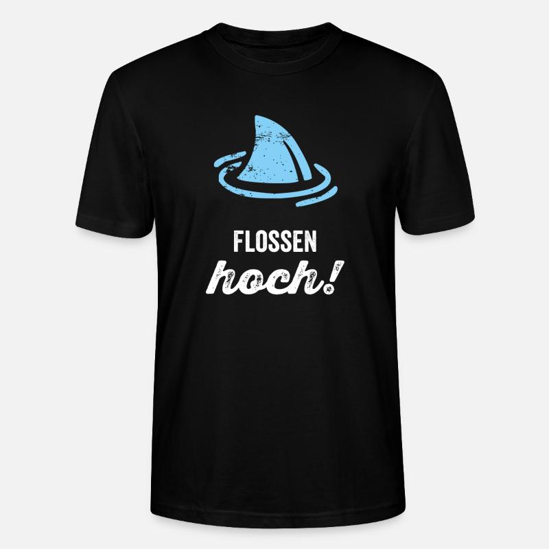 Flossen Hoch! - Stanley/Stella Unisex Bio-T-Shirt CRAFTER - Schwarz