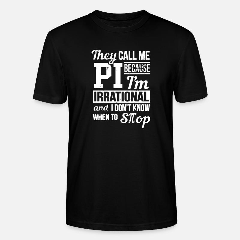 T-shirt Pi Day - T-shirt bio CRAFTER Stanley Stella Unisexe - noir