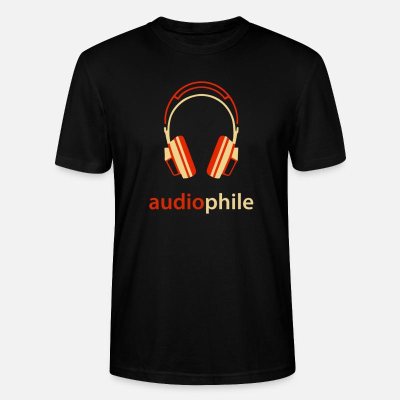 Kopfhörer-Leidenschaft elegantes Design - Stanley/Stella Unisex Bio-T-Shirt CRAFTER - Schwarz