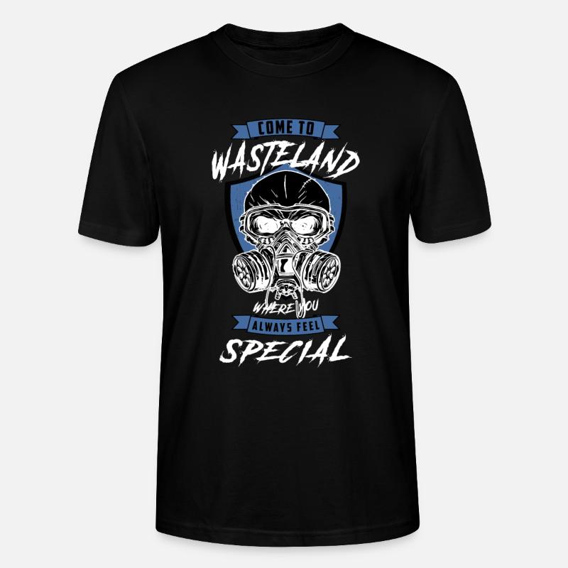 Skull Ödland - Stanley/Stella Unisex Bio-T-Shirt CRAFTER - Schwarz