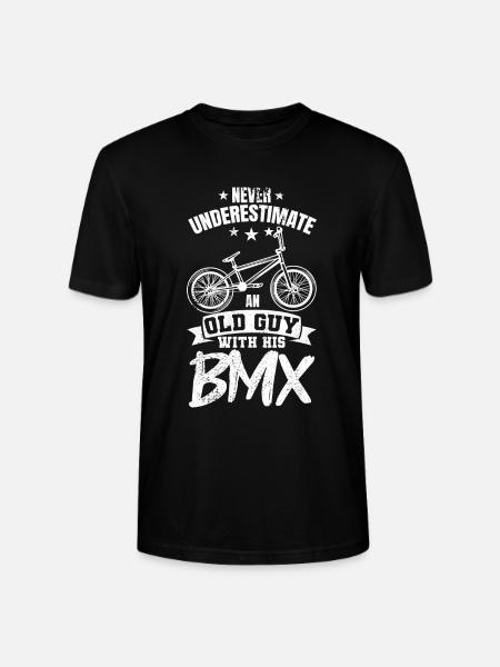 BMX Grandpa - Stanley/Stella CRAFTER Unisex Organic T-Shirt - black