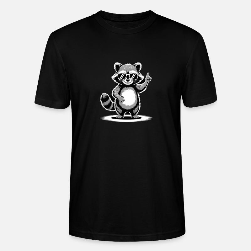 Raton laveur - T-shirt bio CRAFTER Stanley Stella Unisexe - noir