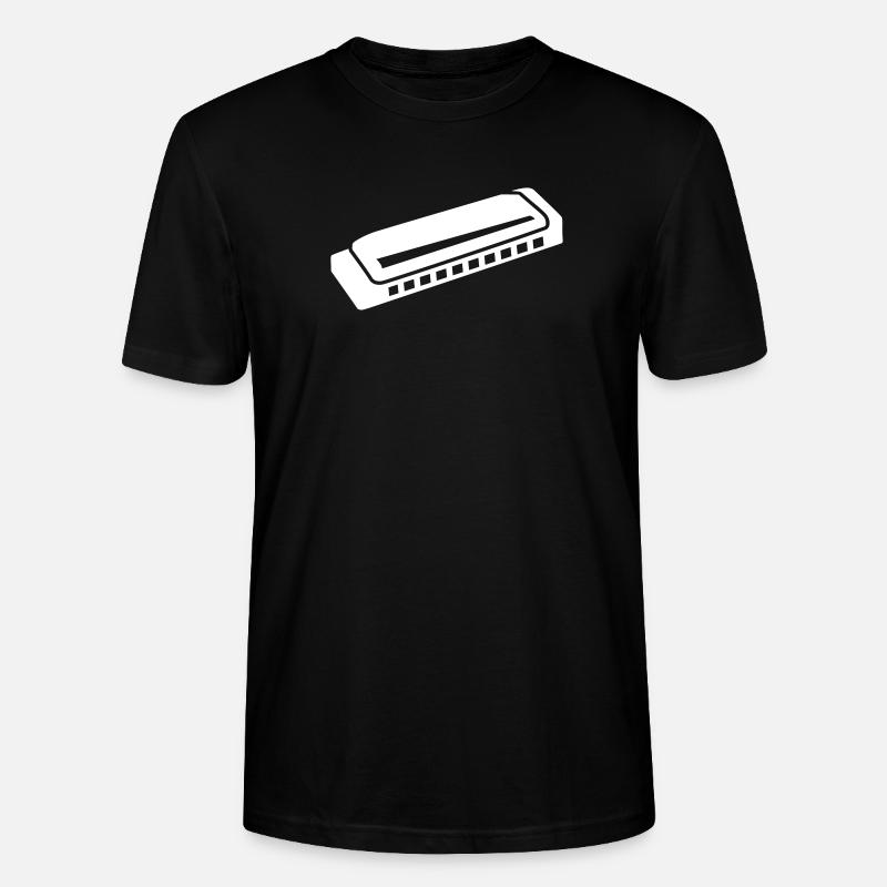 Harmonica - Stanley/Stella CRAFTER Unisex Organic T-Shirt - black