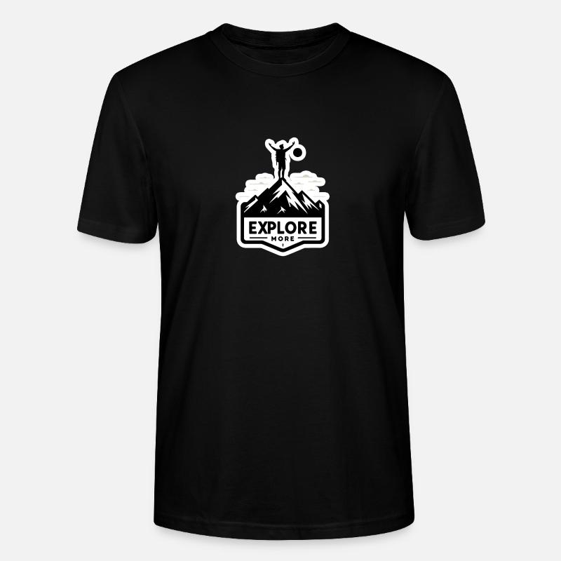 Explore more - Wanderer - Stanley/Stella Unisex Bio-T-Shirt CRAFTER - Schwarz